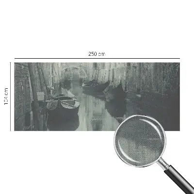 Foto behang voor de keuken met motief Oud kanaal