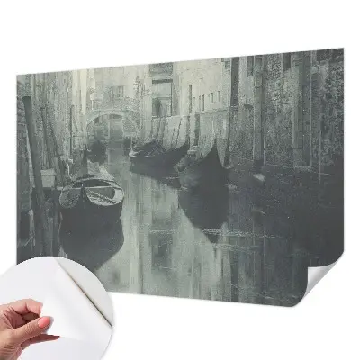 Foto behang voor de keuken met motief Oud kanaal