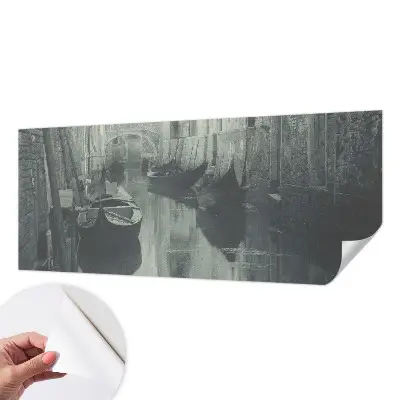 Foto behang voor de keuken met motief Oud kanaal