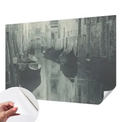 Foto behang voor de keuken met motief Oud kanaal