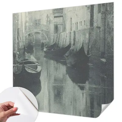 Foto behang voor de keuken met motief Oud kanaal