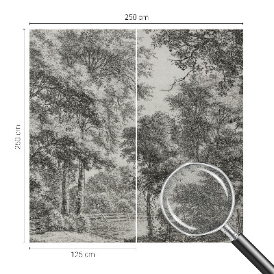 Fotobehang voor de kinderkamer Boslandschap