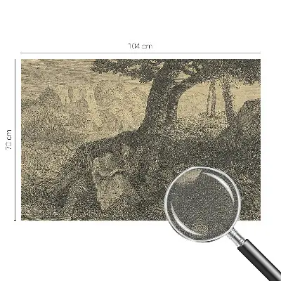 Fotobehang voor kinderkamer met illustraties van lezende karakters