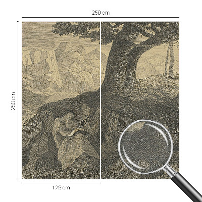 Fotobehang voor kinderkamer Lezende karakters