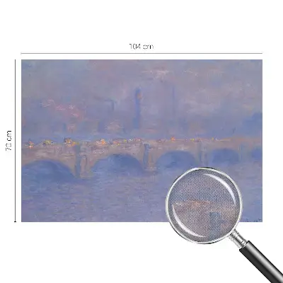 Zelfklevend fotobehang met afbeelding van een blauwe brug