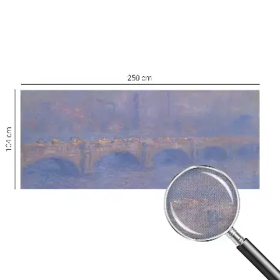 Zelfklevend fotobehang met afbeelding van een blauwe brug