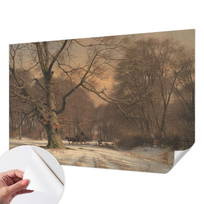 3D fotobehang Winterlandschap