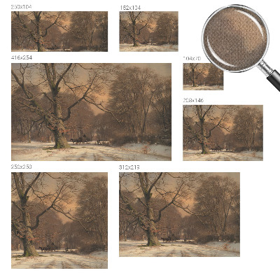 3D fotobehang Winterlandschap