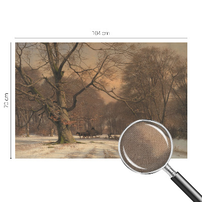 3D fotobehang Winterlandschap