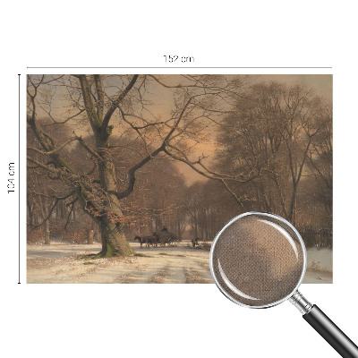 3D fotobehang Winterlandschap