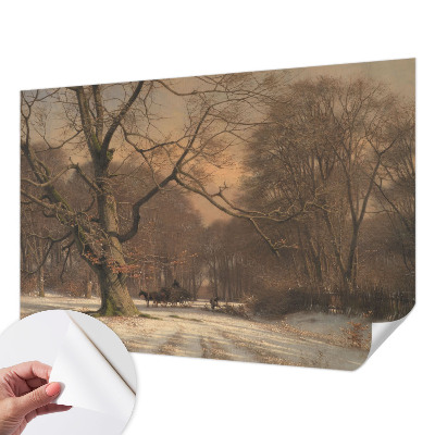 3D fotobehang Winterlandschap