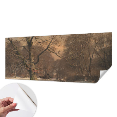 3D fotobehang Winterlandschap