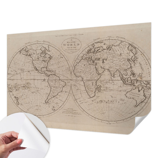 Foto behang voor de kinderkamer Oude kaart