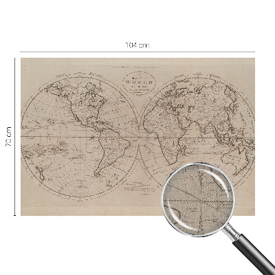 Foto behang voor de kinderkamer Oude kaart