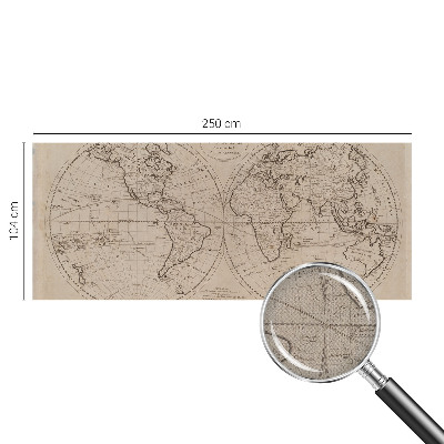 Foto behang voor de kinderkamer Oude kaart