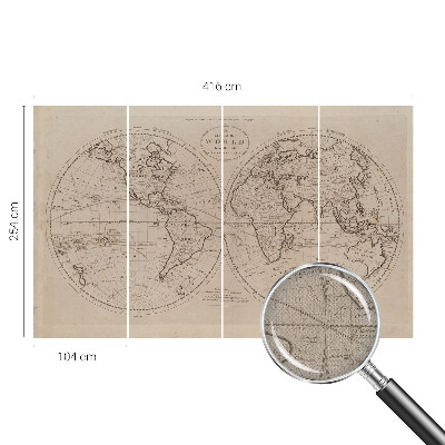 Foto behang voor de kinderkamer Oude kaart