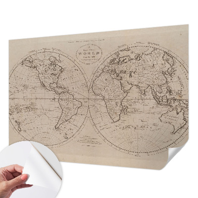 Foto behang voor de kinderkamer Oude kaart