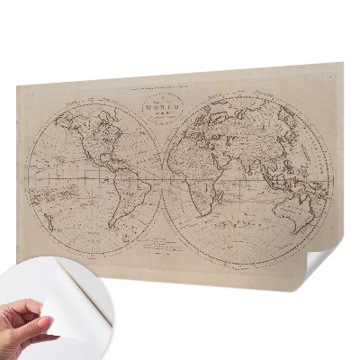 Foto behang voor de kinderkamer Oude kaart