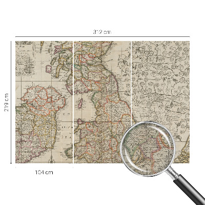 Fotobehang kinderkamer Antieke kaart