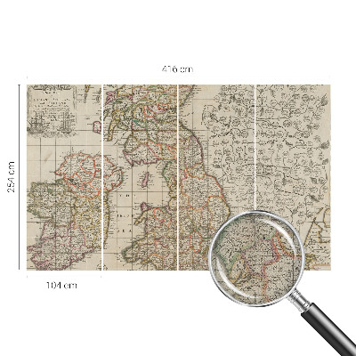 Fotobehang kinderkamer Antieke kaart