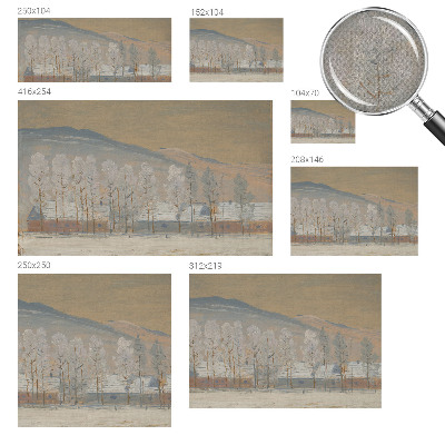 Fotobehang babykamer Winterlandschap