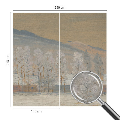 Fotobehang babykamer Winterlandschap
