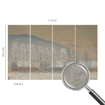 Fotobehang babykamer Winterlandschap