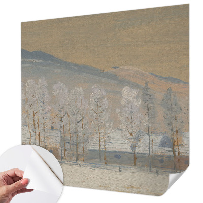 Fotobehang babykamer Winterlandschap