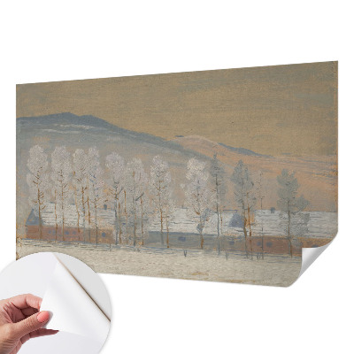 Fotobehang babykamer Winterlandschap
