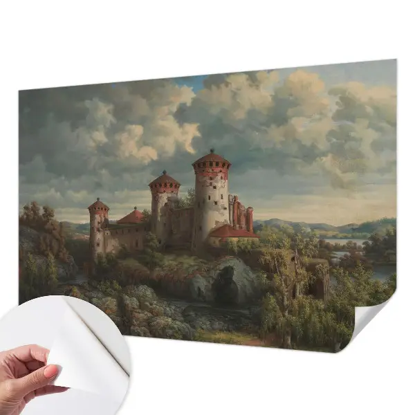 Fotobehang voor kinderkamer met een romantisch landschap