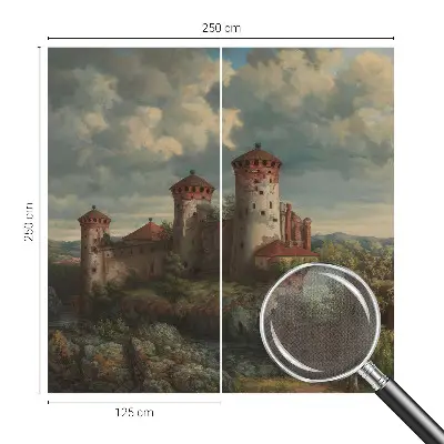 Fotobehang voor kinderkamer met een romantisch landschap