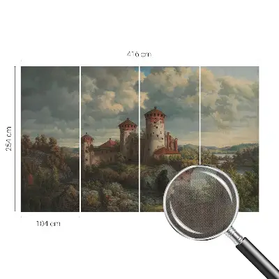 Fotobehang voor kinderkamer met een romantisch landschap