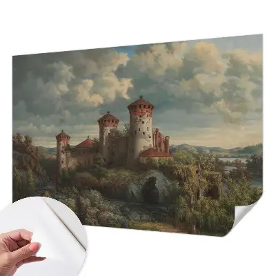 Fotobehang voor kinderkamer met een romantisch landschap