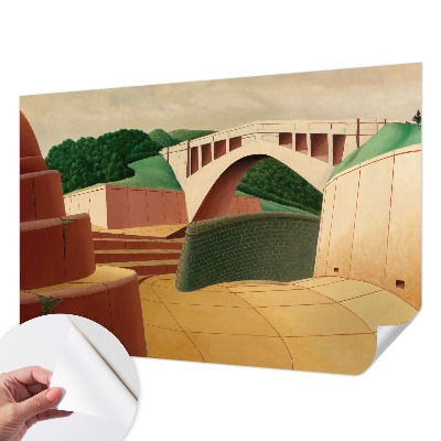 Fotobehang voor de kinderkamer met een vredig landschap