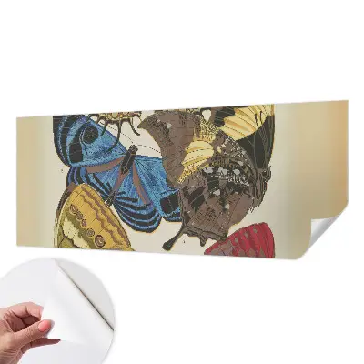 Fotobehang tienerkamer met een ontwerp van vlinders als inspiratiebron