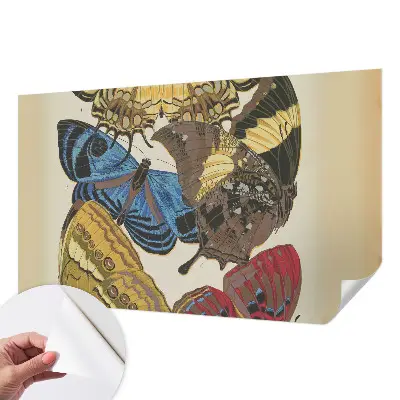 Fotobehang tienerkamer met een ontwerp van vlinders als inspiratiebron