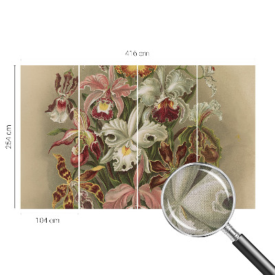 Foto behang voor de keuken Bloemige elegantie