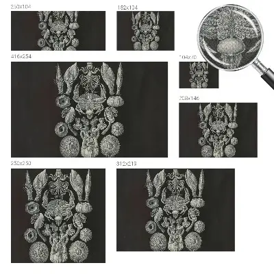 Zelfklevende behangsticker met onderwaterfiguren