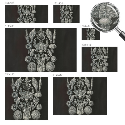 Zelfklevende behangsticker Onderwatervormen