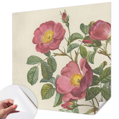 Foto behang voor de kinderkamer Rozenmotief