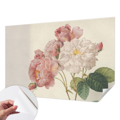 Fotobehang kinderkamer met romantische rozen