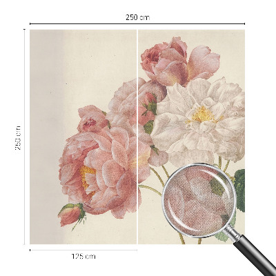 Fotobehang kinderkamer met romantische rozen