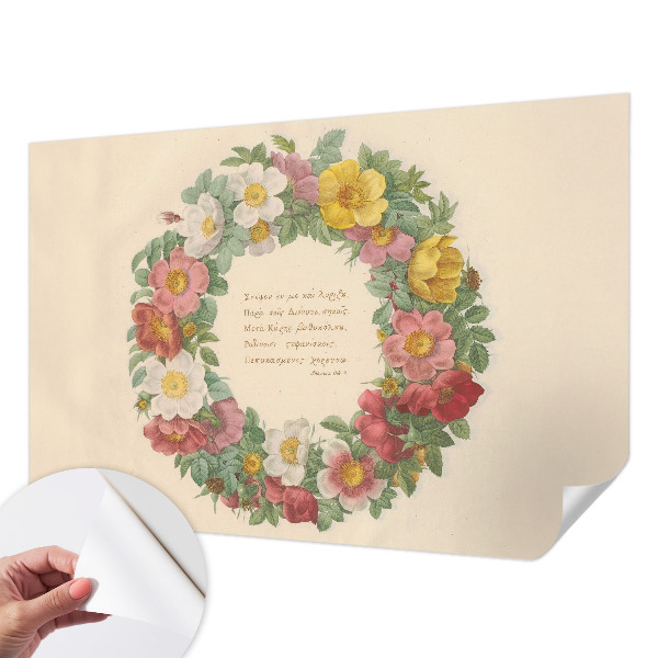 Fotobehang voor kinderkamer Bloemenkrans