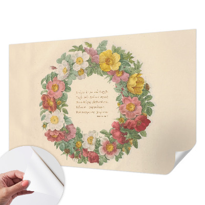 Fotobehang voor kinderkamer Bloemenkrans