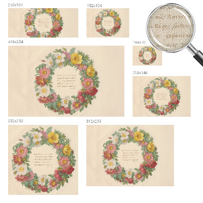 Fotobehang voor kinderkamer Bloemenkrans