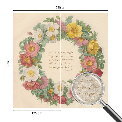 Fotobehang voor kinderkamer Bloemenkrans