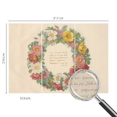 Fotobehang voor kinderkamer Bloemenkrans