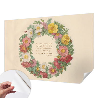 Fotobehang voor kinderkamer Bloemenkrans
