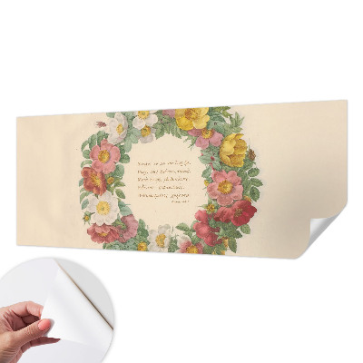 Fotobehang voor kinderkamer Bloemenkrans