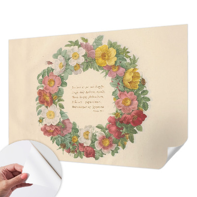 Fotobehang voor kinderkamer Bloemenkrans